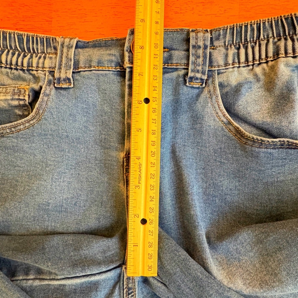 Gogo Jeans Womens Blue Jeans Size 9/29 Light Wash Wide Leg High Rise‎ Skater - Picture 8 of 10